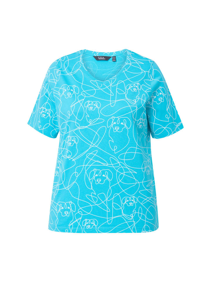 

Футболка Ulla Popken, цвет tiefes aqua