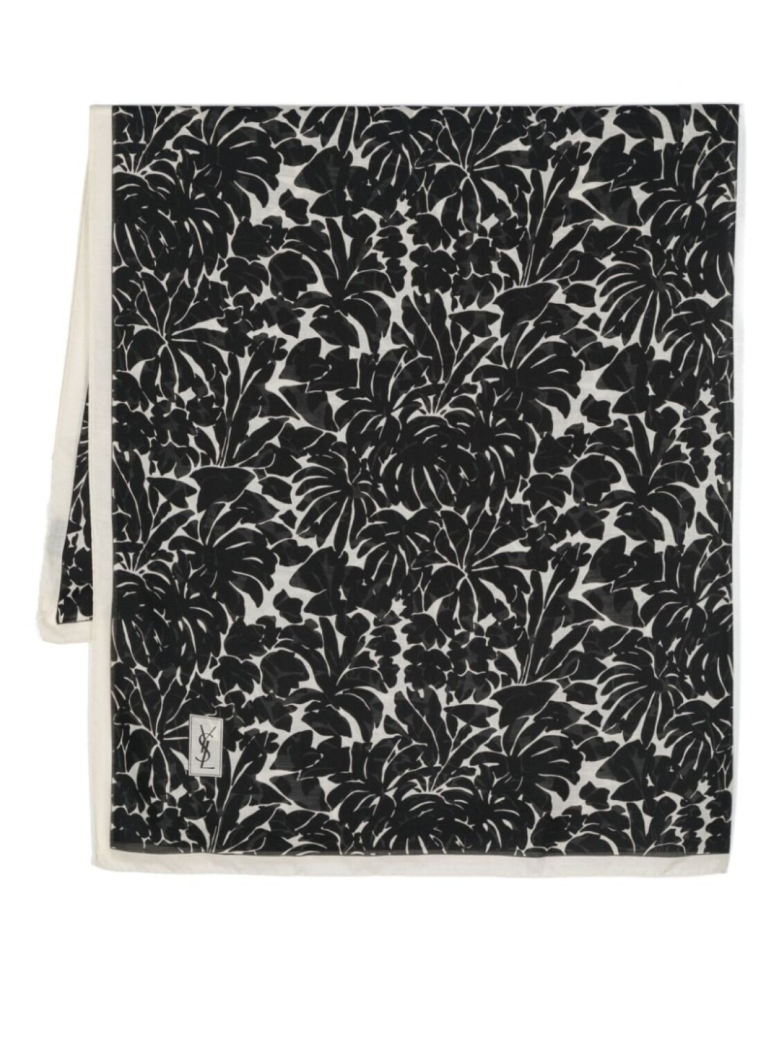 

Saint Laurent шарф с логотипом, черный