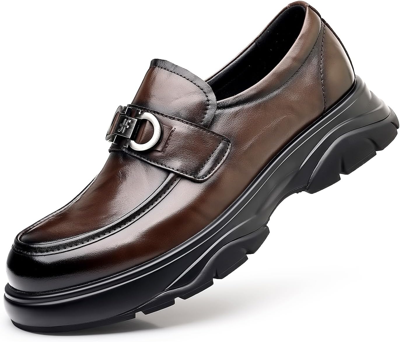 

Мужские бизнес-кэжуал кожаные туфли TGRNFHKPYY, коричневый