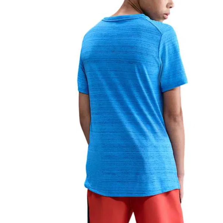 Футболка Nike Dri-FIT Miler для детей синяя — фото 2