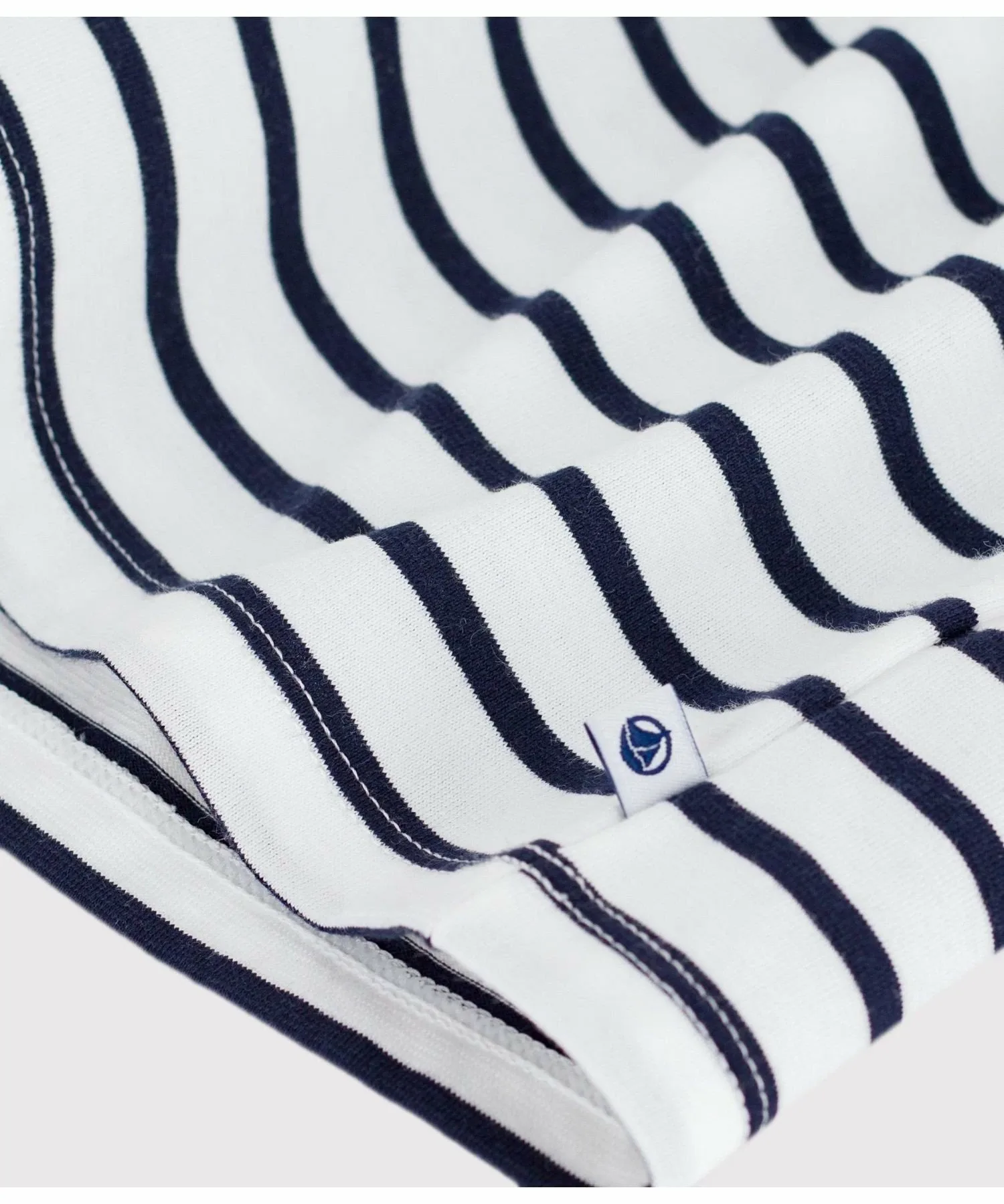 Полосатое платье без рукавов PETIT BATEAU, Blue/Off White — фото 3