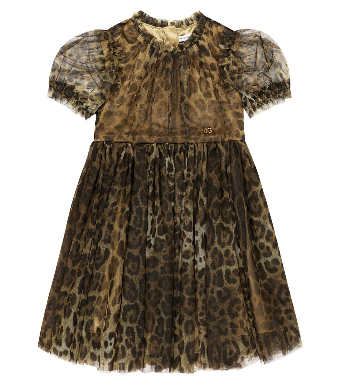 

Платье из тюля с леопардовым принтом Dolce&Gabbana, разноцветный, Коричневый, Платье из тюля с леопардовым принтом Dolce&Gabbana, разноцветный
