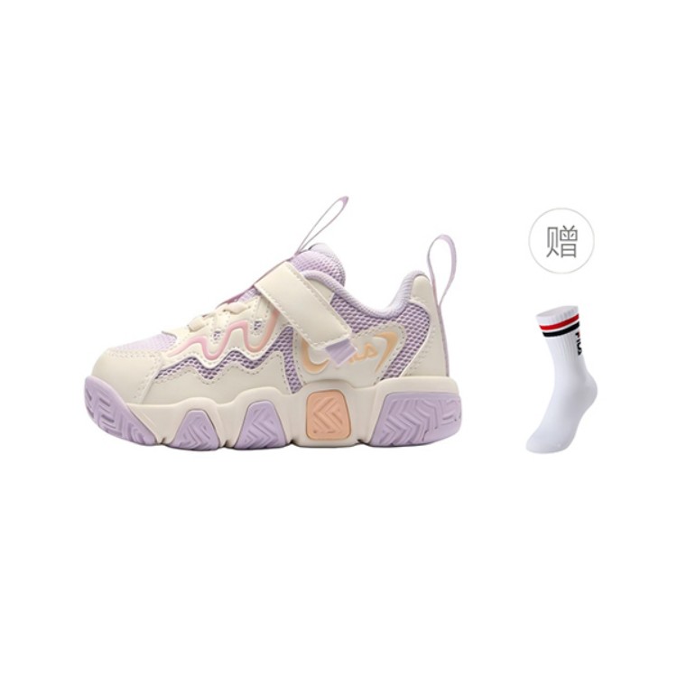 

Классические детские баскетбольные кроссовки baby FILA KIDS, светло-лавандовый/белый/мультиколор