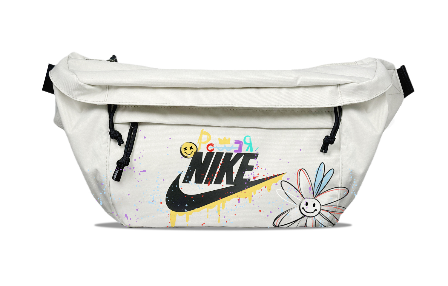 

Nike Фабричный поясной мешок Regular Unisex светло-бежевый, Small Daisy