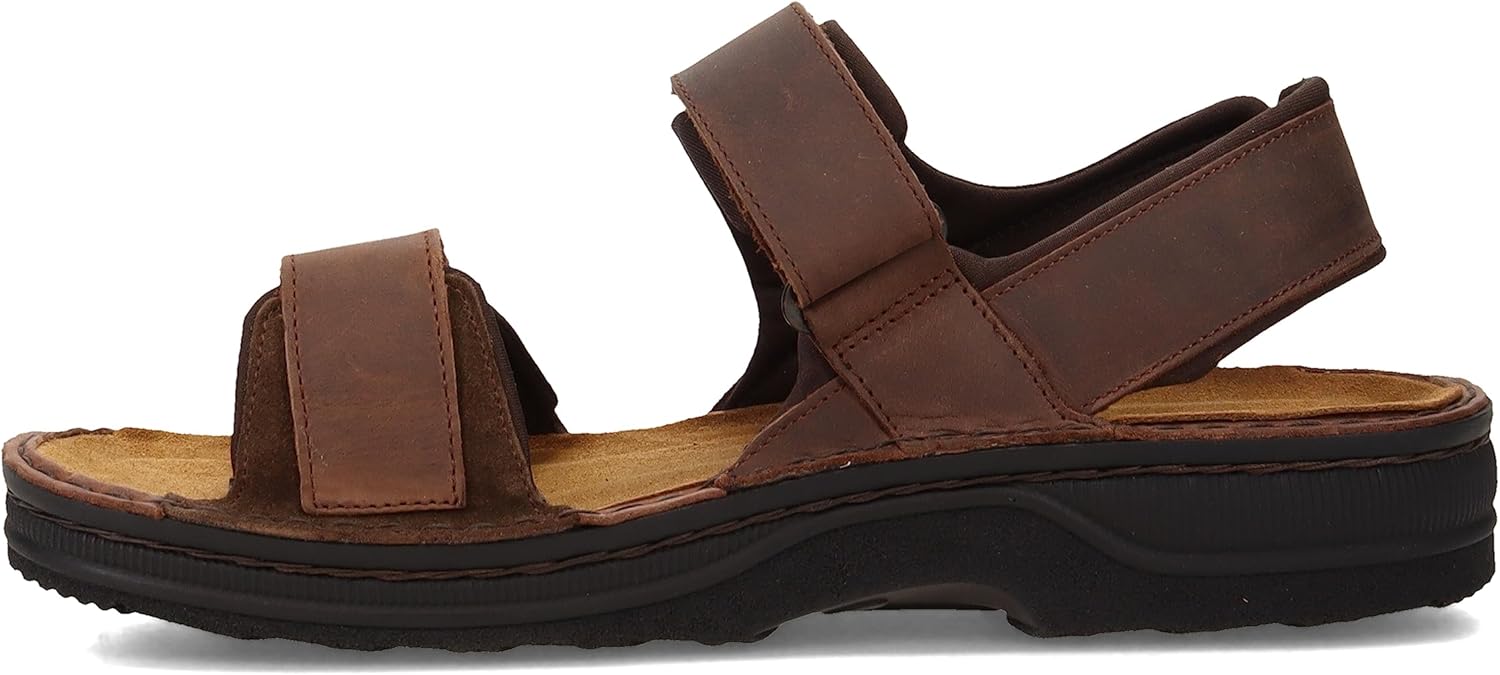 Мужские сандалии NAOT Arthur, Crazy Horse Leather/Hash Suede — фото 4