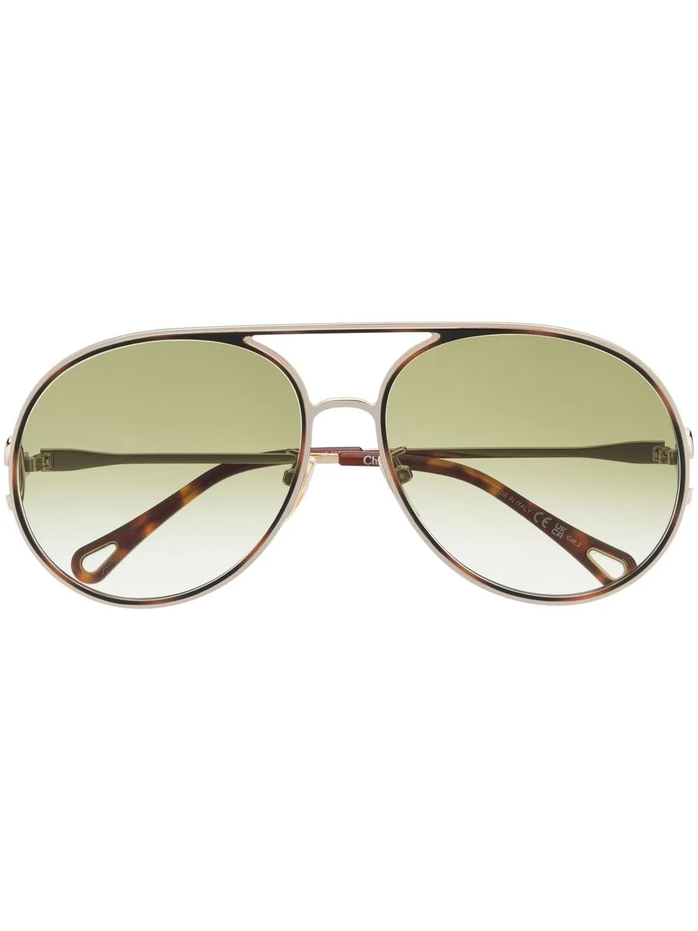 

Солнцезащитные очки Austine в массивной оправе Chloé Eyewear, золотой