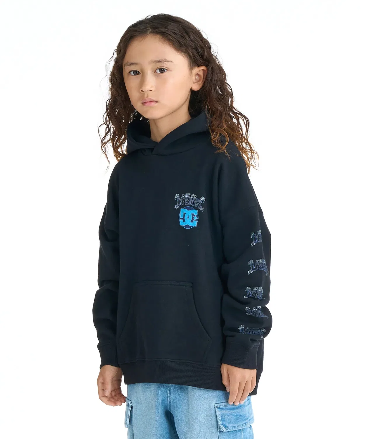 Парка детская DC SHOES DOUBLE SKULL P, чёрный с розовым — фото 2