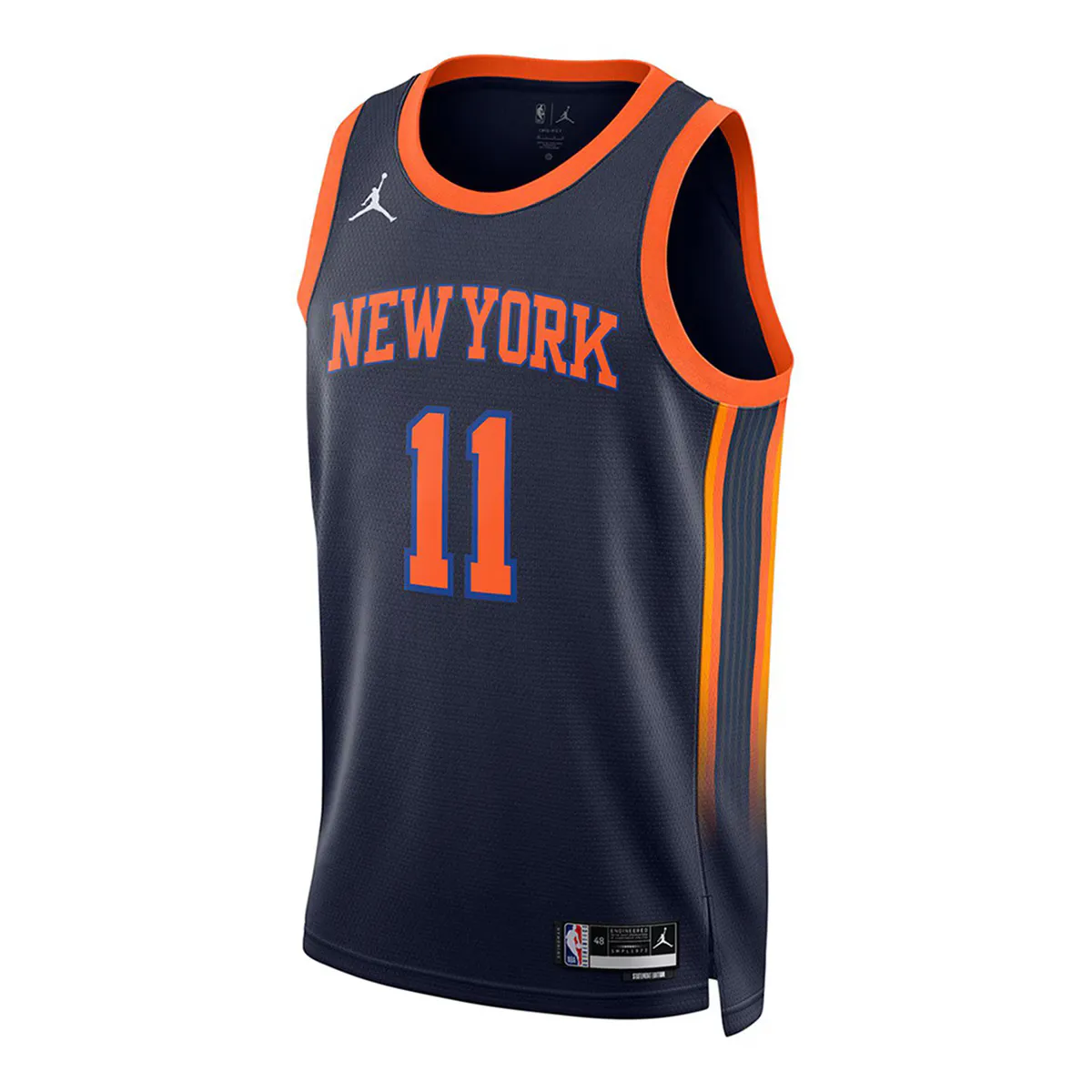 

New York Knicks Джейлен Брансон Swingman Nike Мужская майка, темно-синий