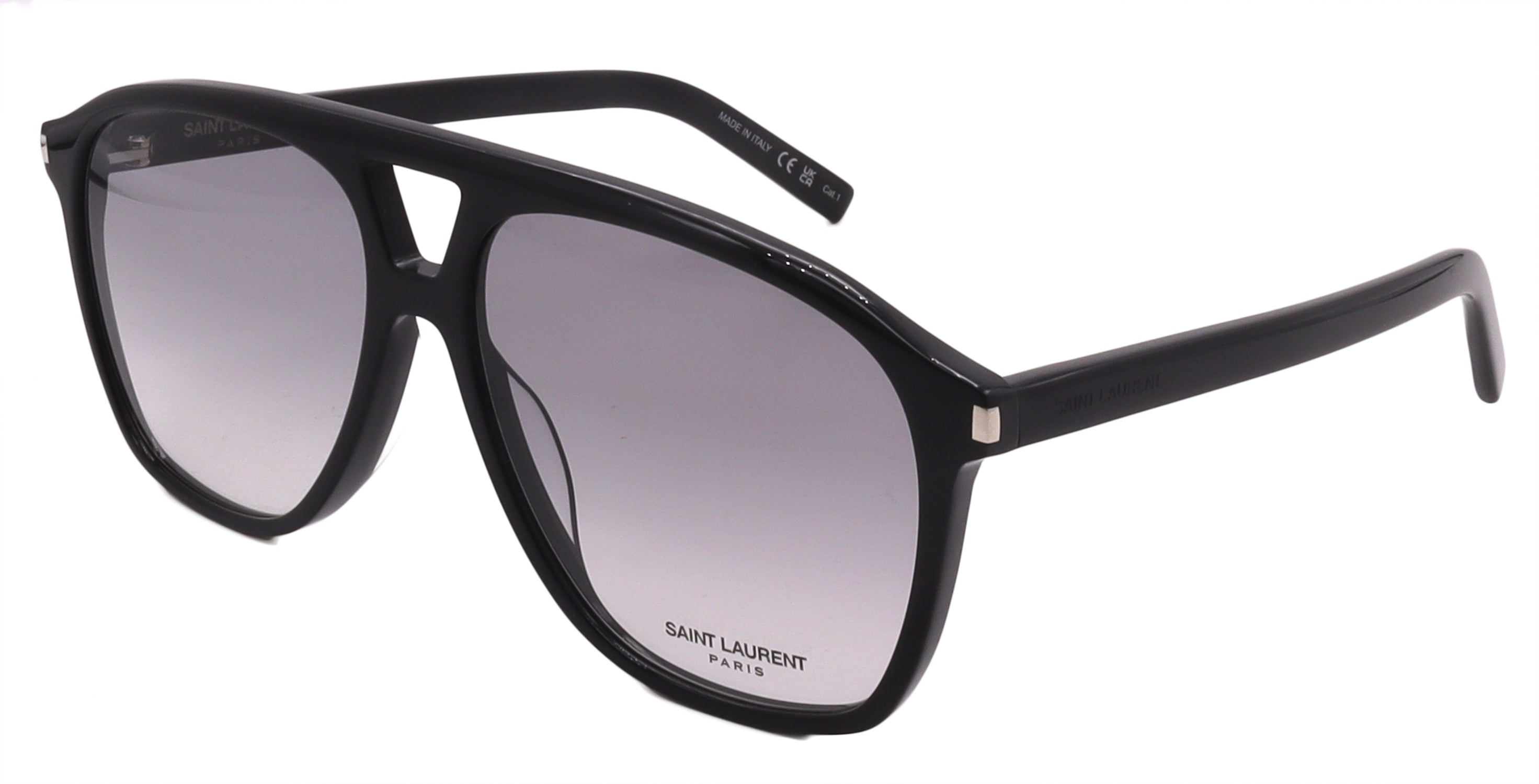 

Солнцезащитные очки Saint Laurent SL 596 DUNE-006-58-14-145 неполяризованные Designer, черный