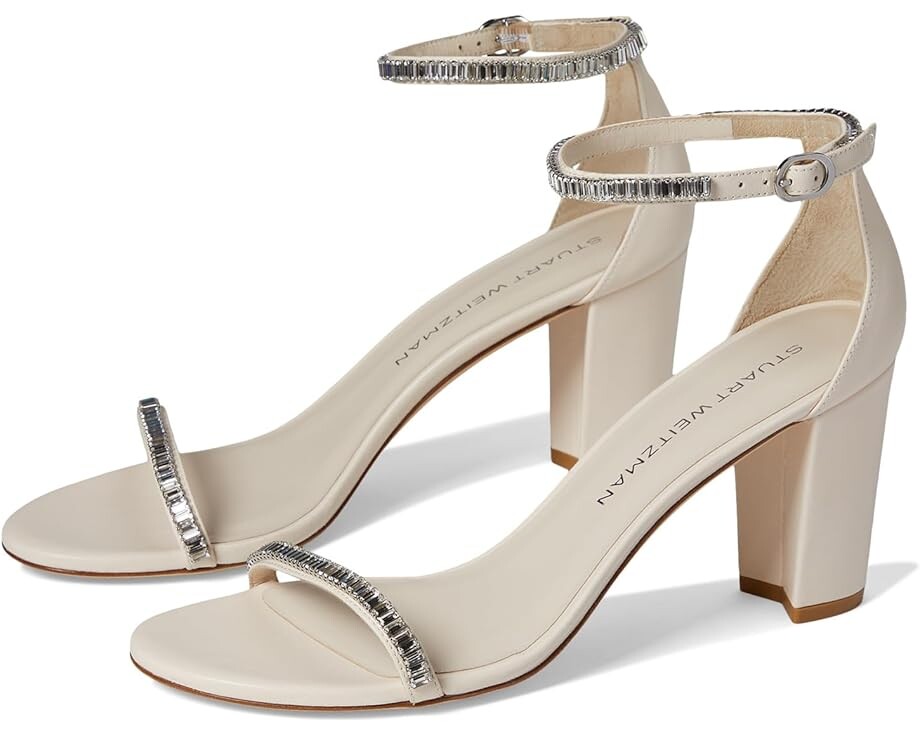 

Туфли Stuart Weitzman Nearlynude Stefanie Sandal, цвет Seashell/Clear