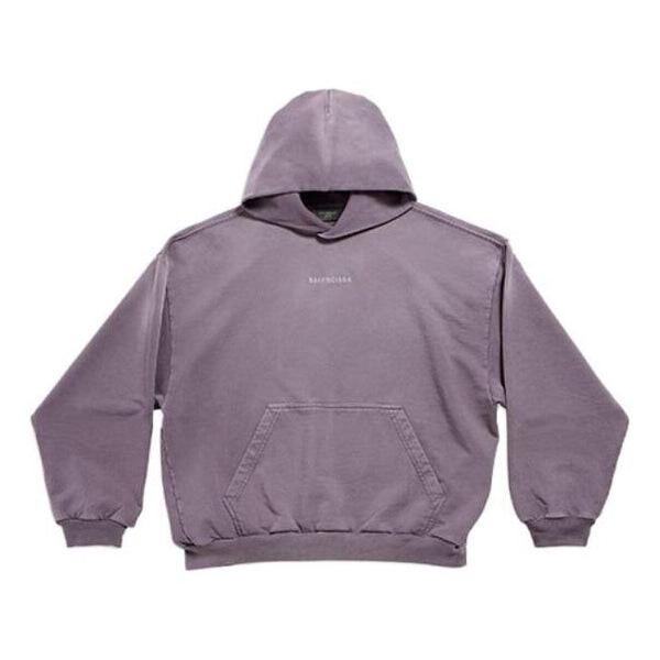

Толстовка back hoodie 'purple grey' Balenciaga, фиолетовый