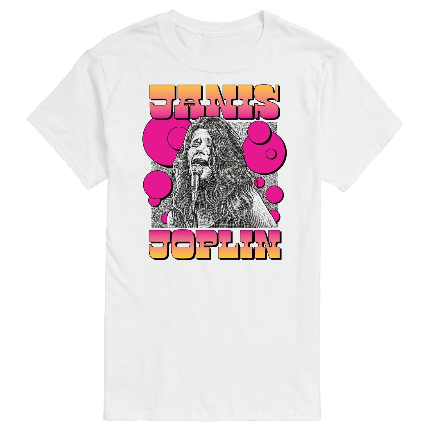 

Мужская футболка с рисунком Janis Joplin Licensed Character