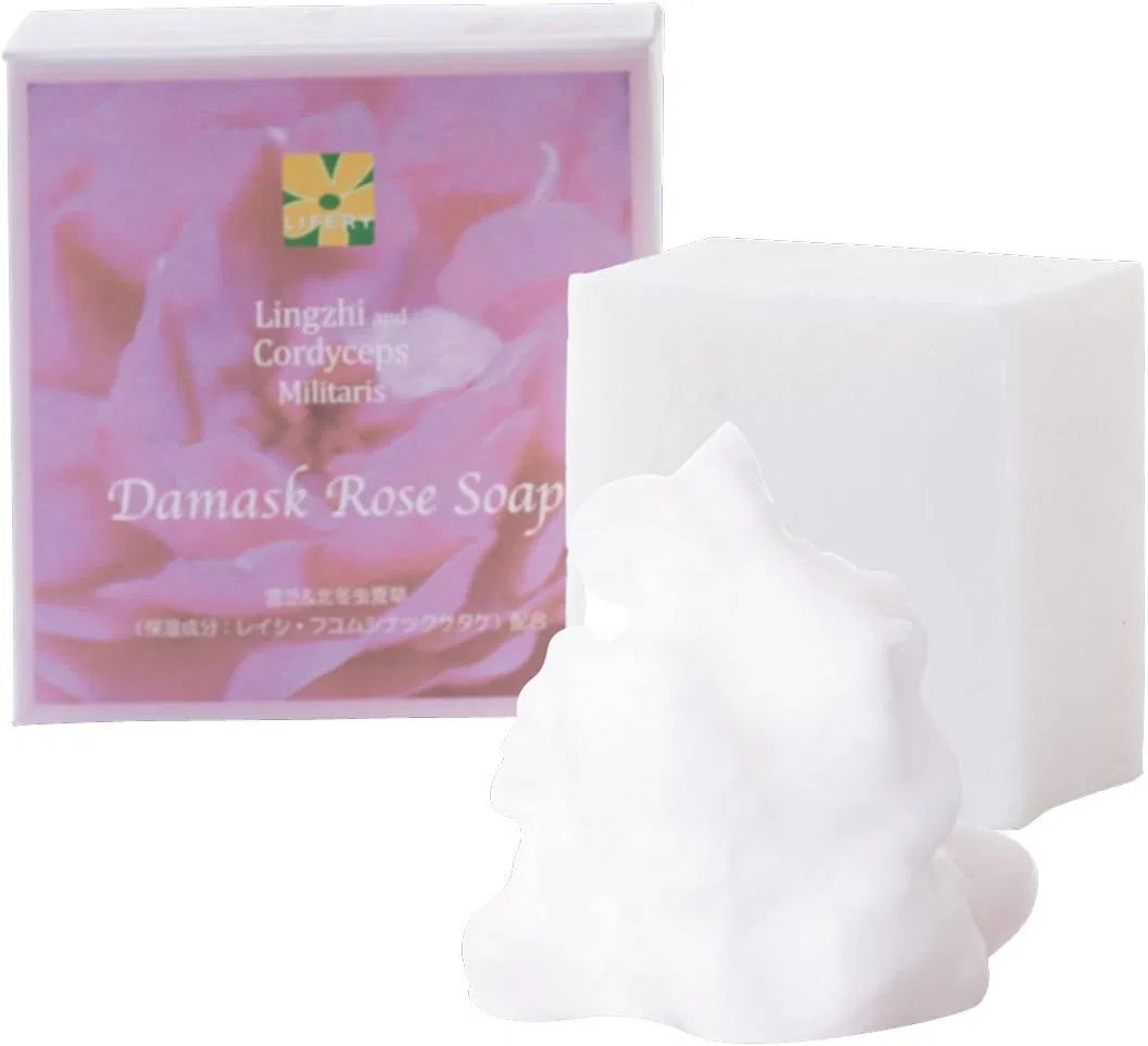 Мыло Damask Rose от Lingzhi Cordyceps Shop, 80 г, аромат розы
