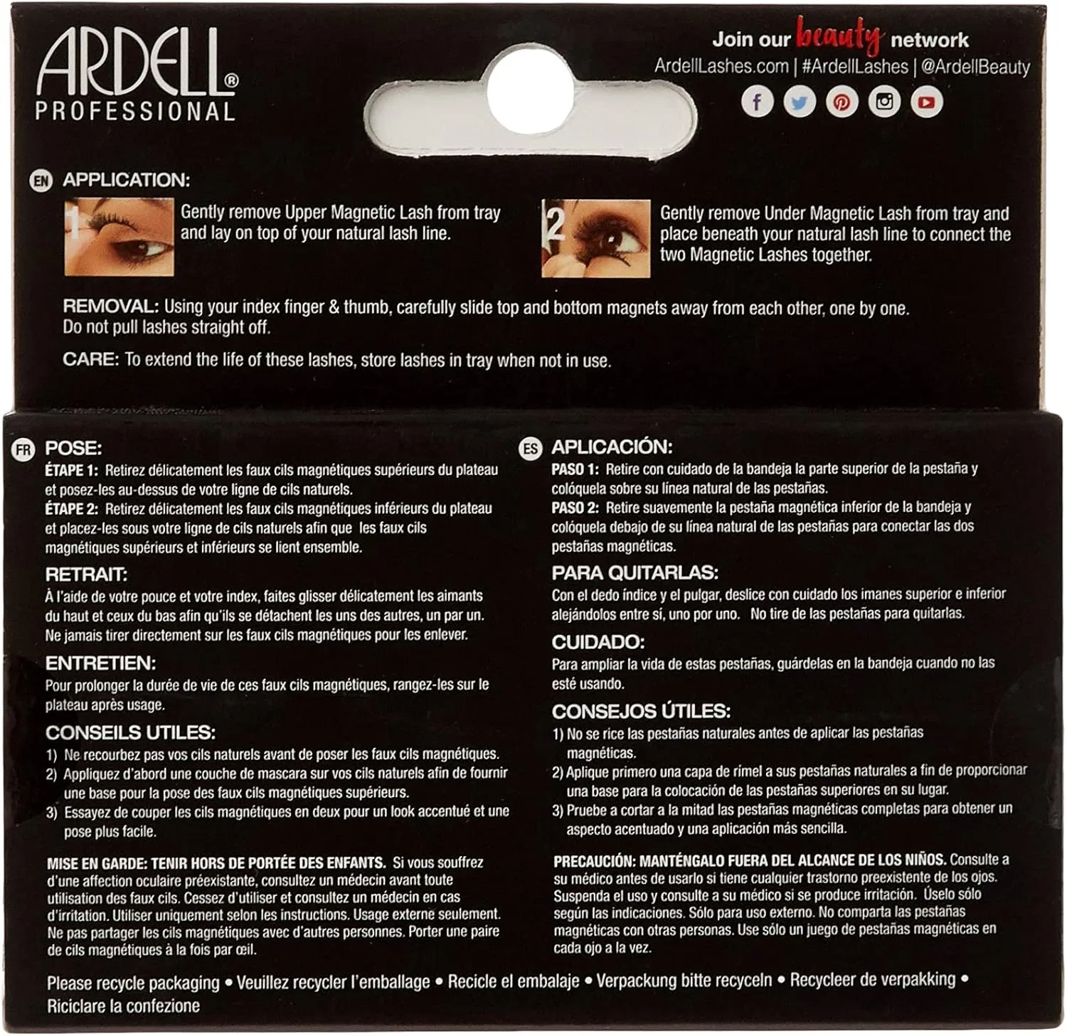 Магнитные ресницы Ardell Double 110, черный — фото 3