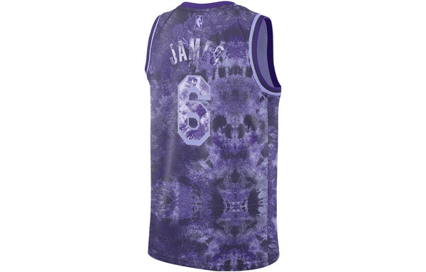 Майка Nike x NBA LeBron James Los Angeles Lakers 22/23 Dri-FIT Swingman Jersey 'Purple', фиолетовый — фото 2
