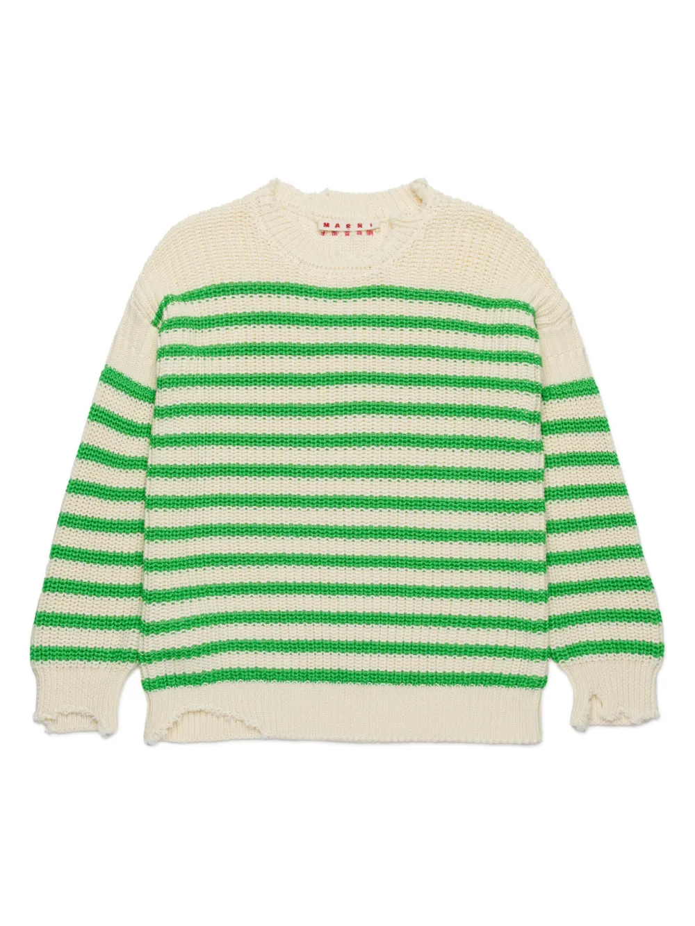 

Свитер в полоску Marni Kids, нейтральный