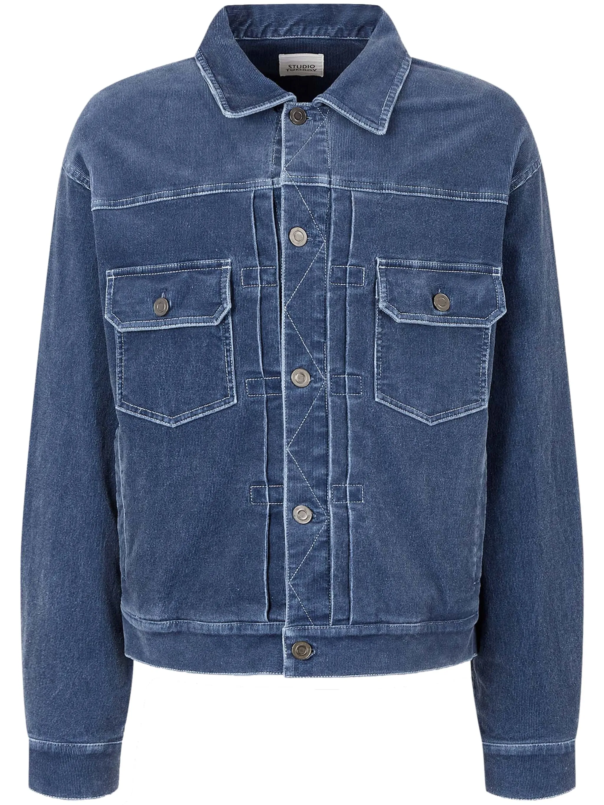 

Вельветовая куртка-рубашка Studio Tomboy, синий