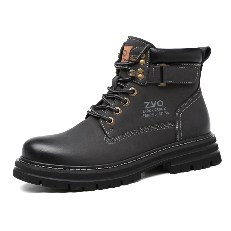 

Ботинки Wear-Resistant Height Increasing Slip-Resistant Short Outdoor Boots Men's Dark Gray Wolves • Family QUNLANGSHIJIA, Dark Gray