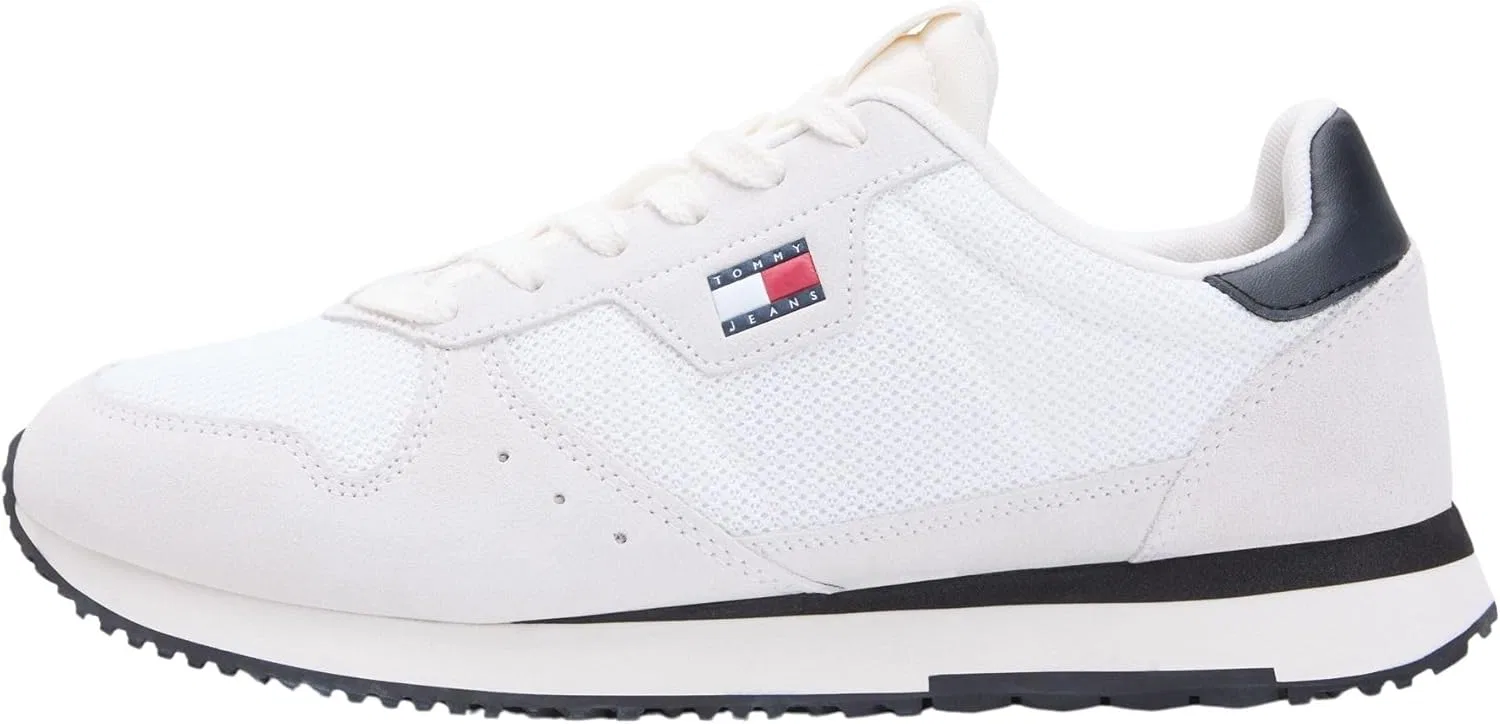 Мужские низкие кроссовки Tommy Jeans TJM Eva Runner Leather Em0em01690, White Ecru Black