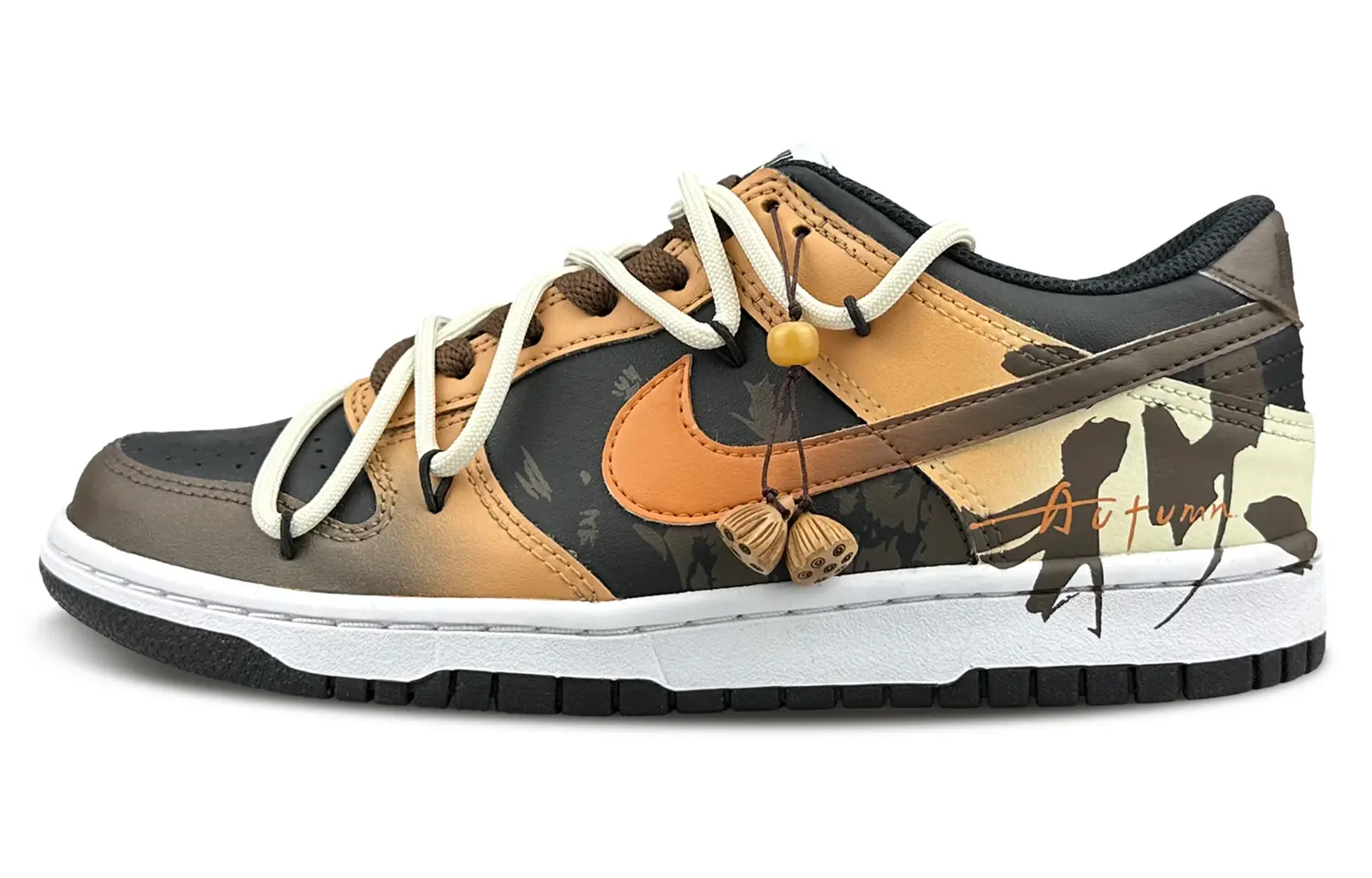 

Кроссовки Nike Dunk Skateboarding Shoes Men Low-top Orange/Black/Grey/White, цвет Coral