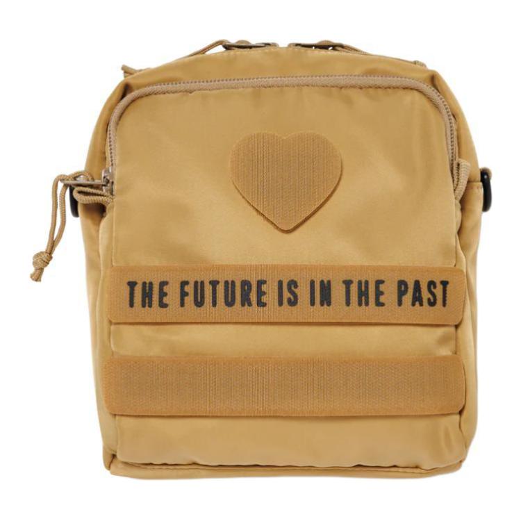 

HUMAN MADE Нейлоновая сумка через плечо большая унисекс светло-коричневая, Light Umber