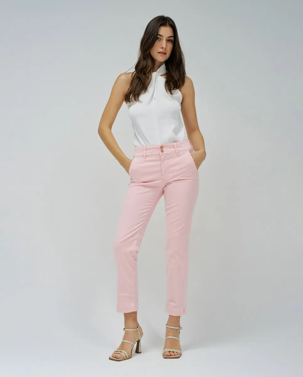 

Укороченные узкие чиносы Vaquero de mujer Secret Push Salsa Jeans, розовый