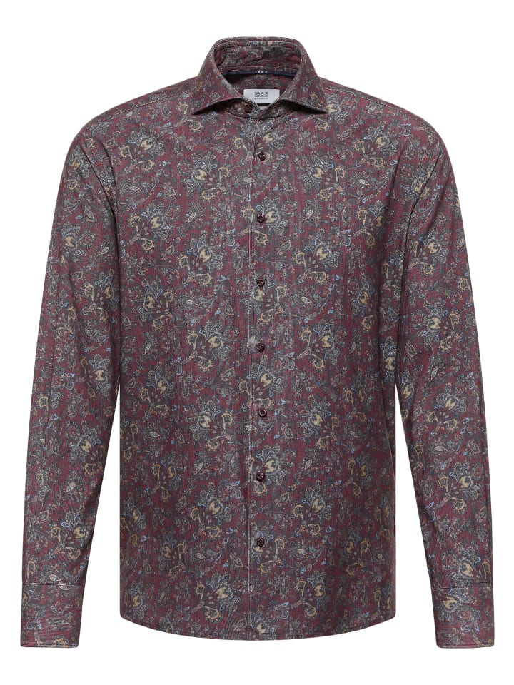 

Eterna Рубашка MODERN FIT бордового цвета