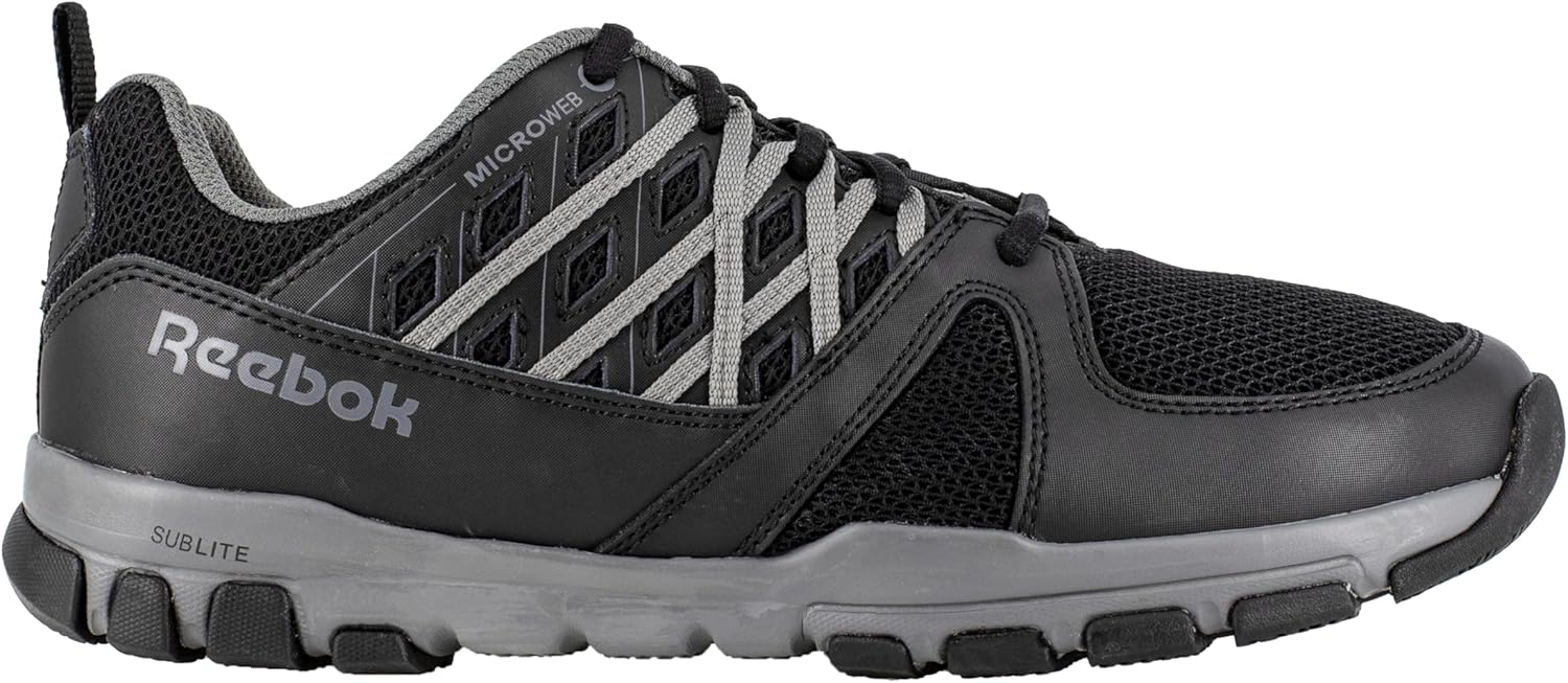 Мужские рабочие кроссовки Reebok Work Rb4015 Sublite с мягким носком, черный — фото 2