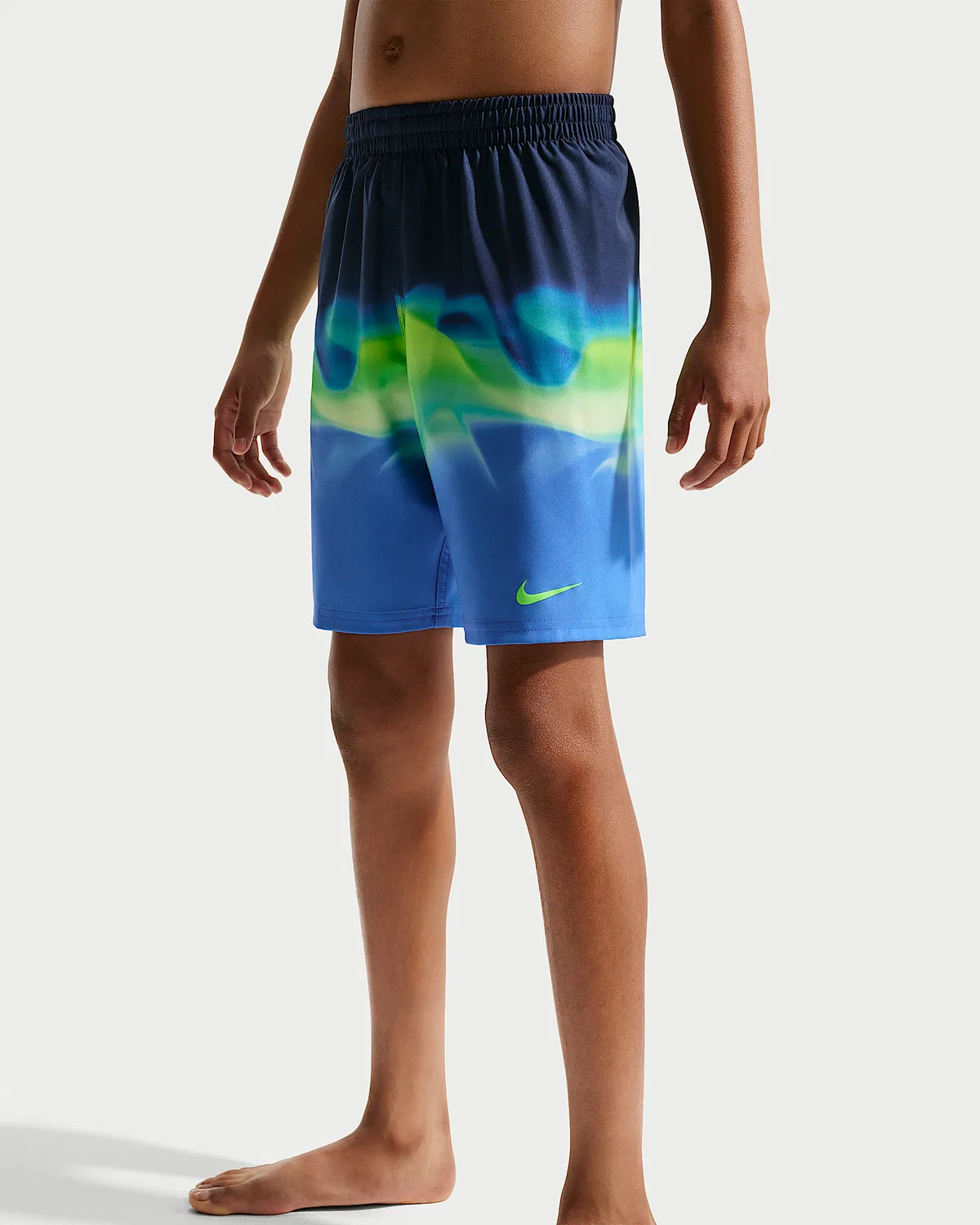 Детские (мальчиковые) плавки Nike Swim Breaker 7" с боксерской подкладкой, Blue Crystal — фото 2