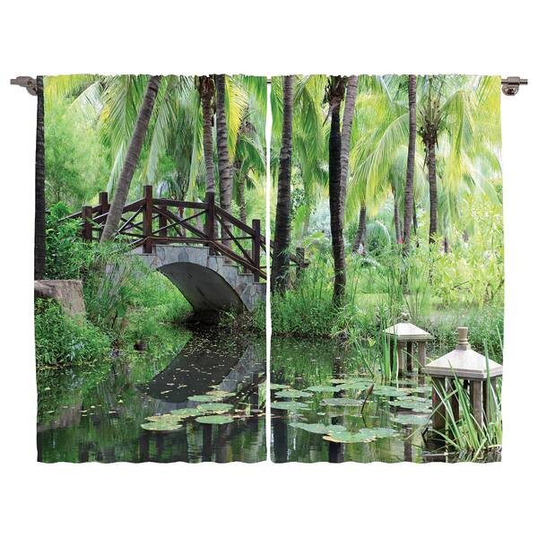 

Штора twentyfour Zen Garten (2 шт), 225 см цвет braun/grün