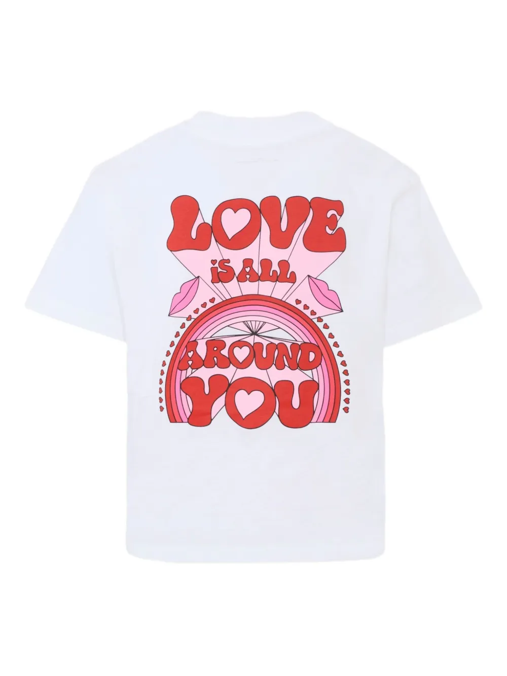Футболка из органического хлопка с принтом Stella McCartney Kids, белый — фото 2