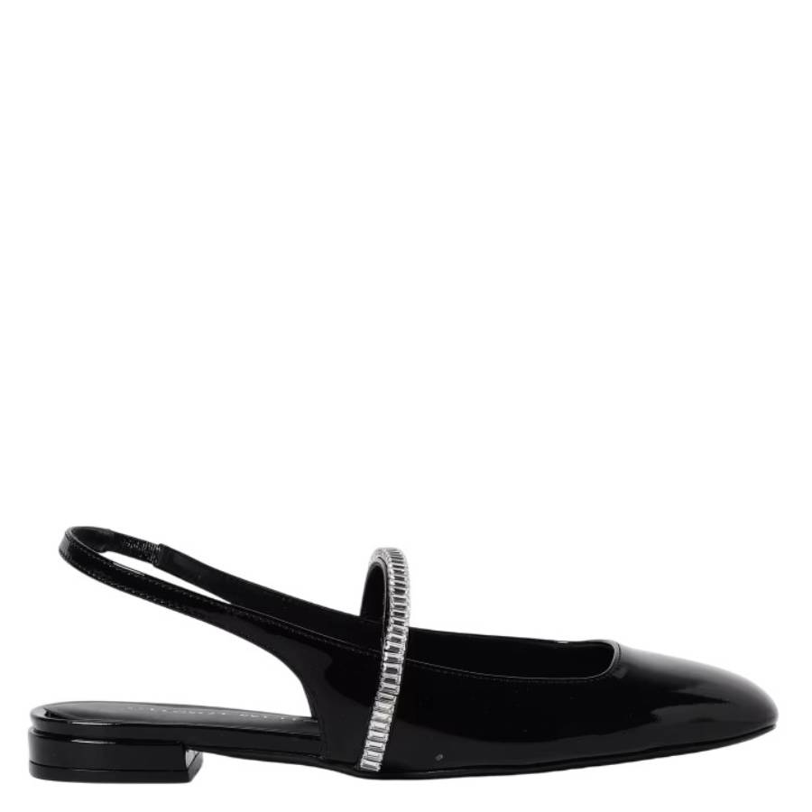 Стюарт Вайцман Стефани Патентные балетки с ремешком Stuart Weitzman, черный