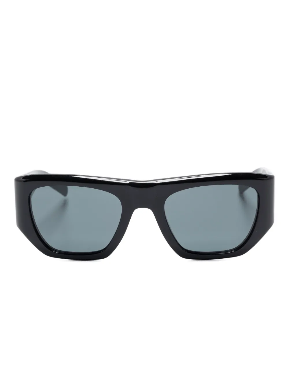 

Солнцезащитные очки в геометричной оправе Saint Laurent Eyewear, черный