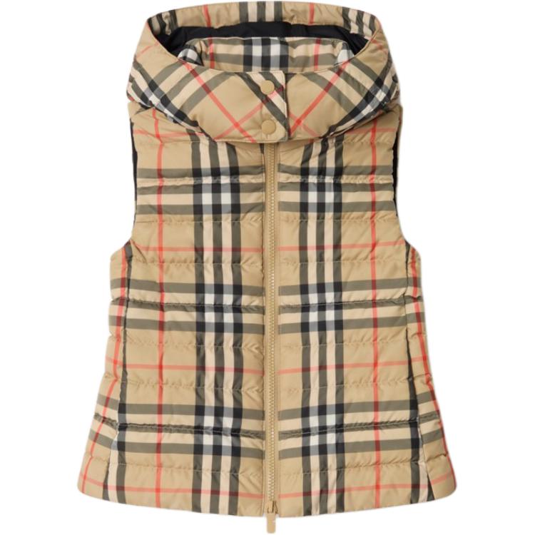 

Детский жилет-пуховик Burberry, светло-коричневый