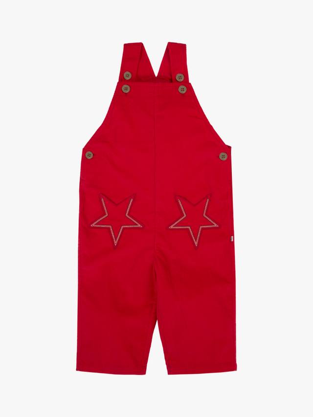 

Детские комбинезоны Cory из вельвета Frugi, Berry Red/Star
