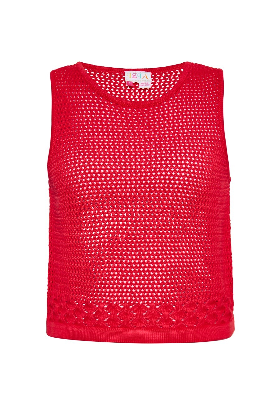 

Вязаный топ IZIA Knitted Top, красный