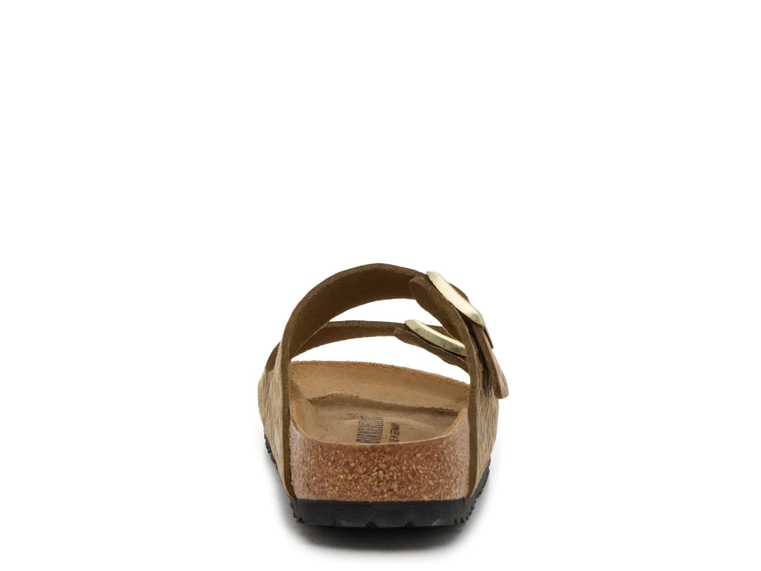 Сандалии Birkenstock Arizona Slide Sandal - Women's, Olive Green Leopard Print — фото 4