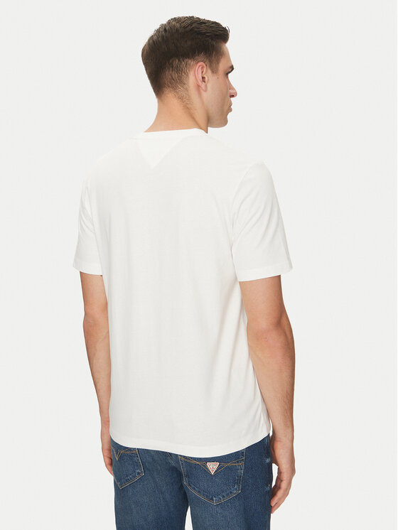 Футболка обычного кроя Essential V-Neck Tee MW0MW39249 Tommy Hilfiger, белый — фото 3