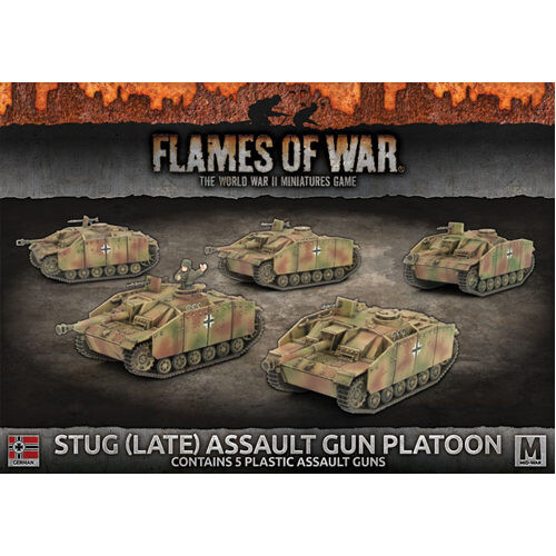 

Фигурки Flames Of War: Stug (Late) Assault Gun Platoon (X5 Plastic)