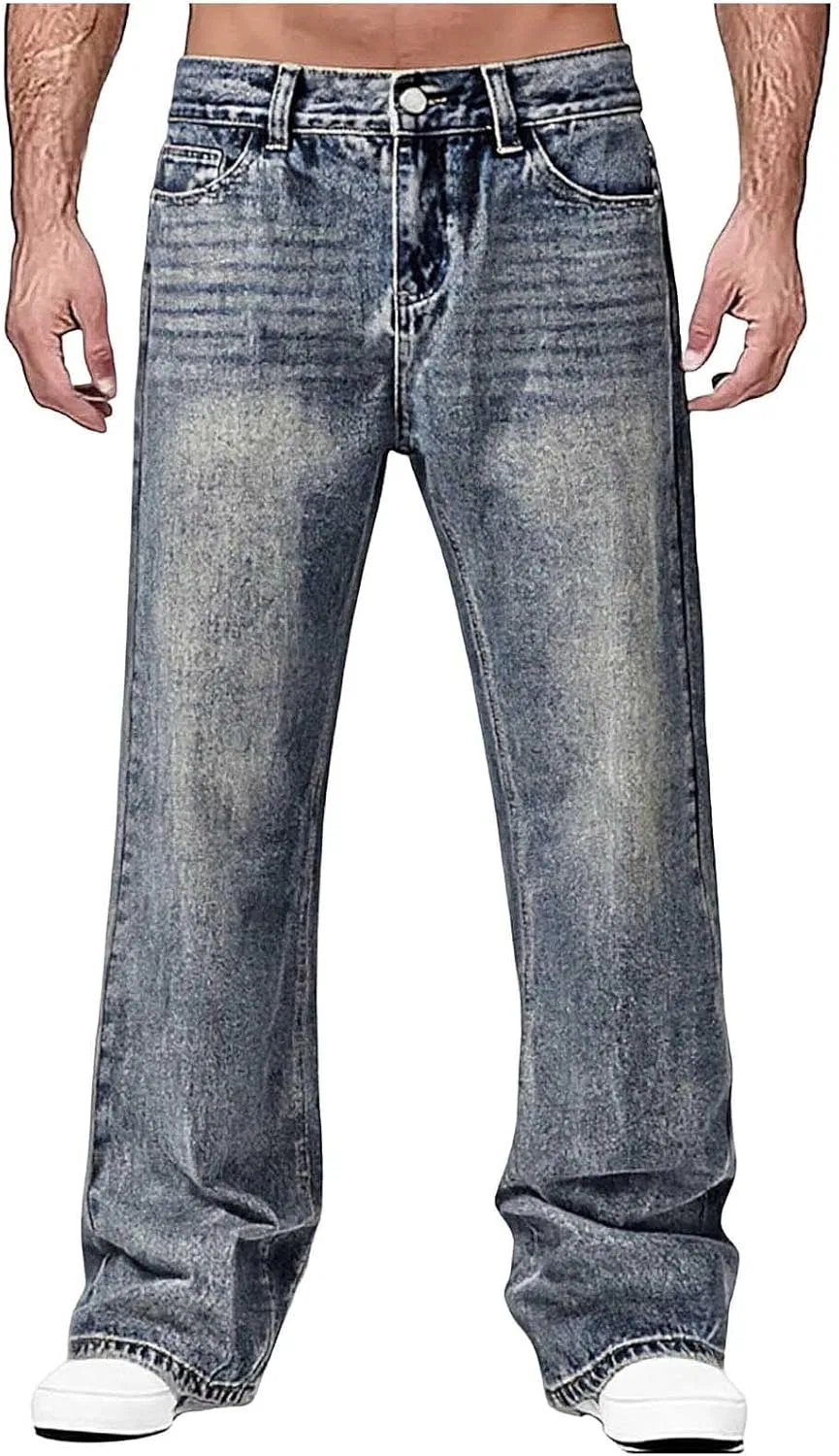 Джинсы casual, джинсы boyfriend, синий