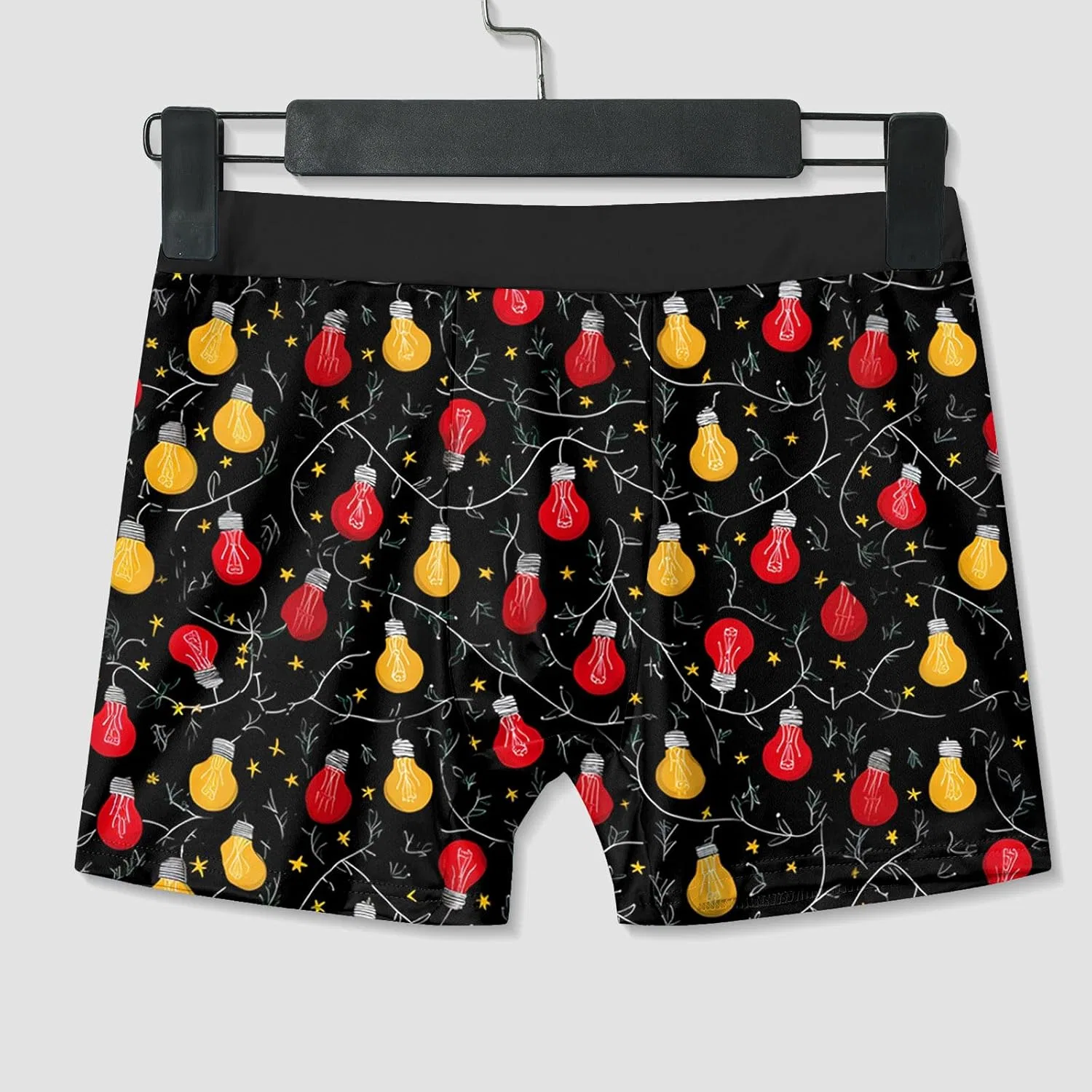 Боксеры с рождественским принтом, желтые — фото 4