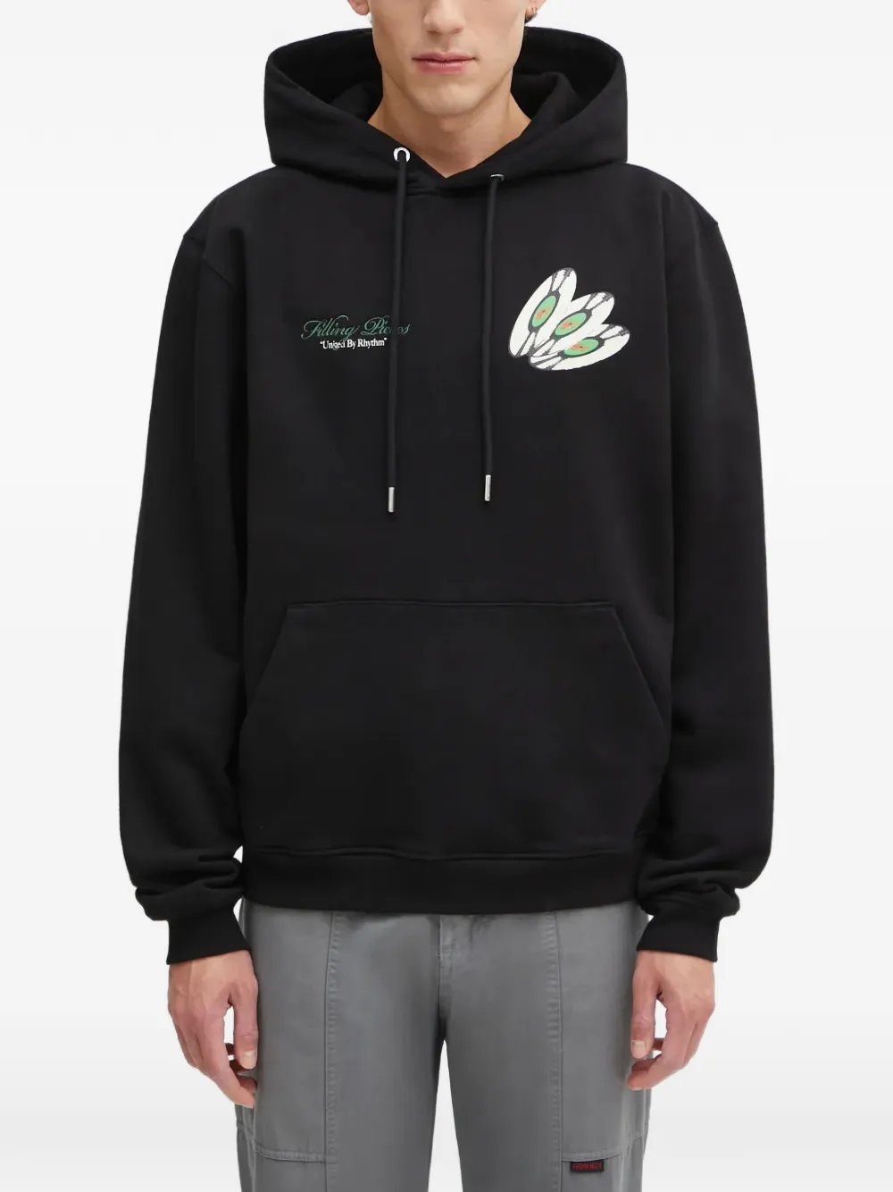 

Худи с графическим принтом Filling Pieces, черный