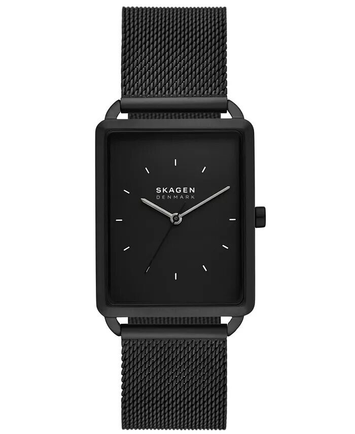 

Мужские часы Hagen на три руки, черные, нержавеющая сталь, 36 мм Skagen, черный