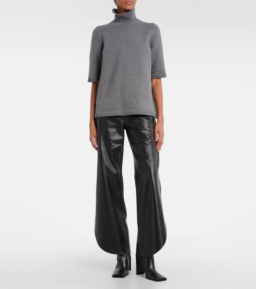 Вязаный водолазка из смесового кашемира Alaïa, Anthracite — фото 2