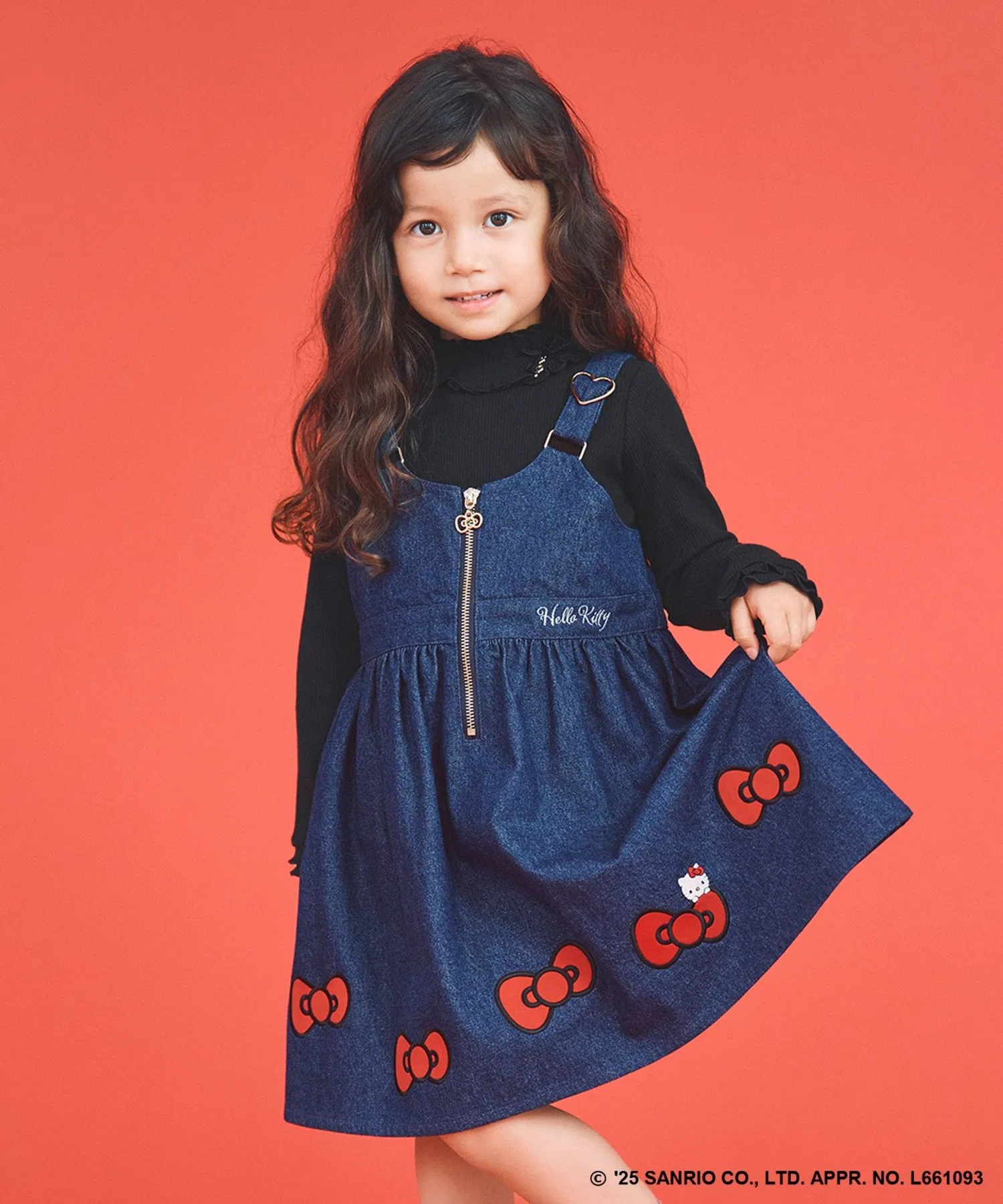 Детское джинсовое платье-сарафан ANY KIDS Hello Kitty