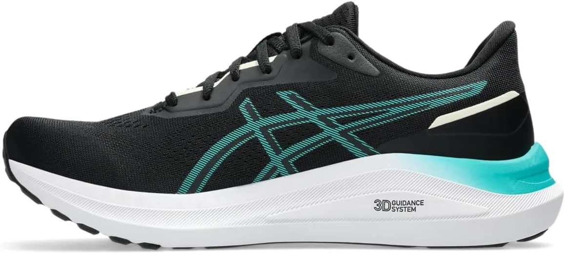 Мужские беговые кроссовки ASICS GT-1000 13, черный/бирюзовый — фото 4