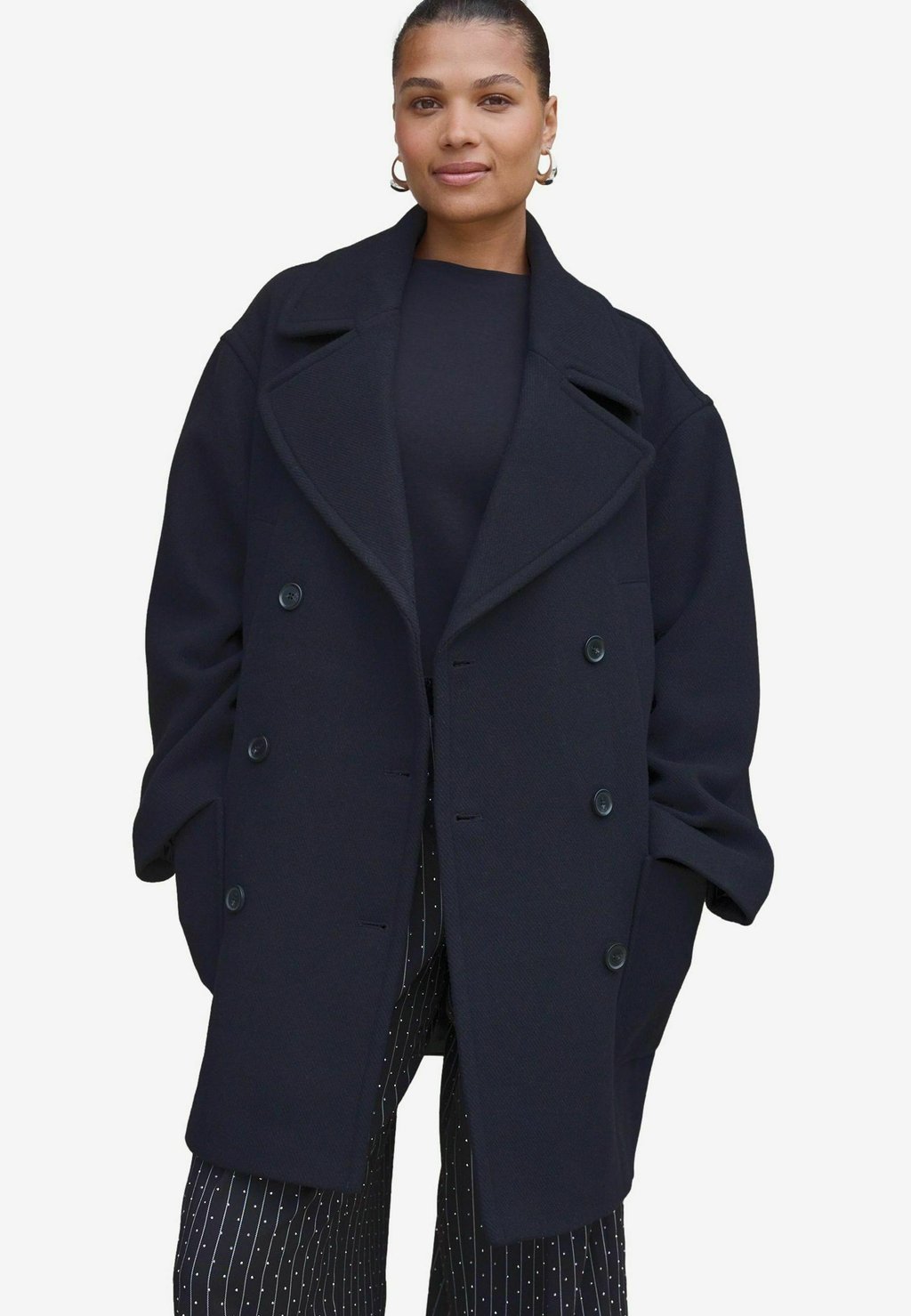 

Короткое пальто PREMIUM REVERE - Classic coat Next, черный