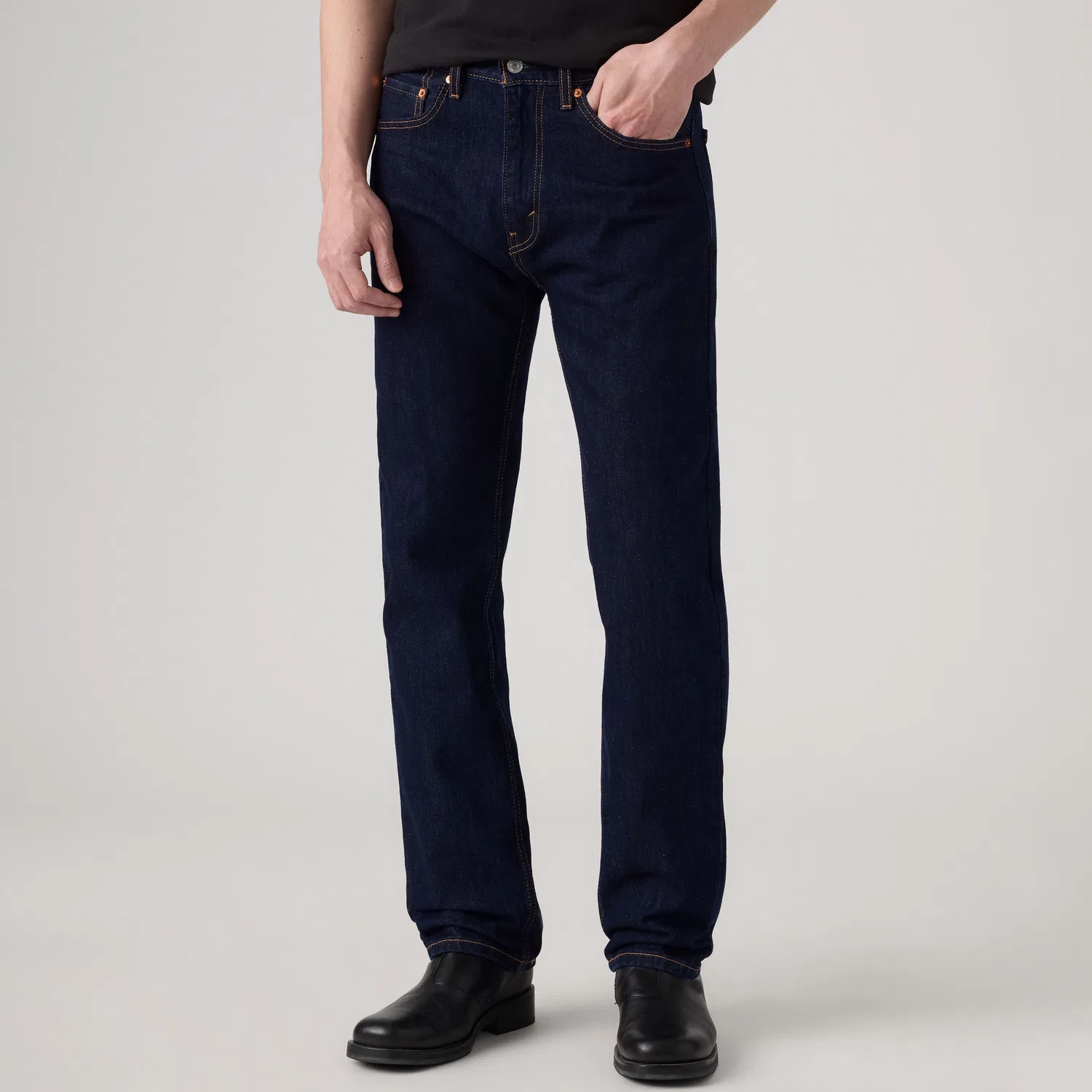 Джинсы Levi's 505 Regular, черно-темно-синий — фото 2
