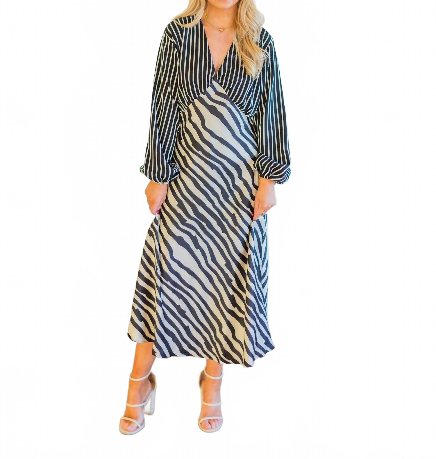 

Платье Cate в черную полоску Strut & Bolt