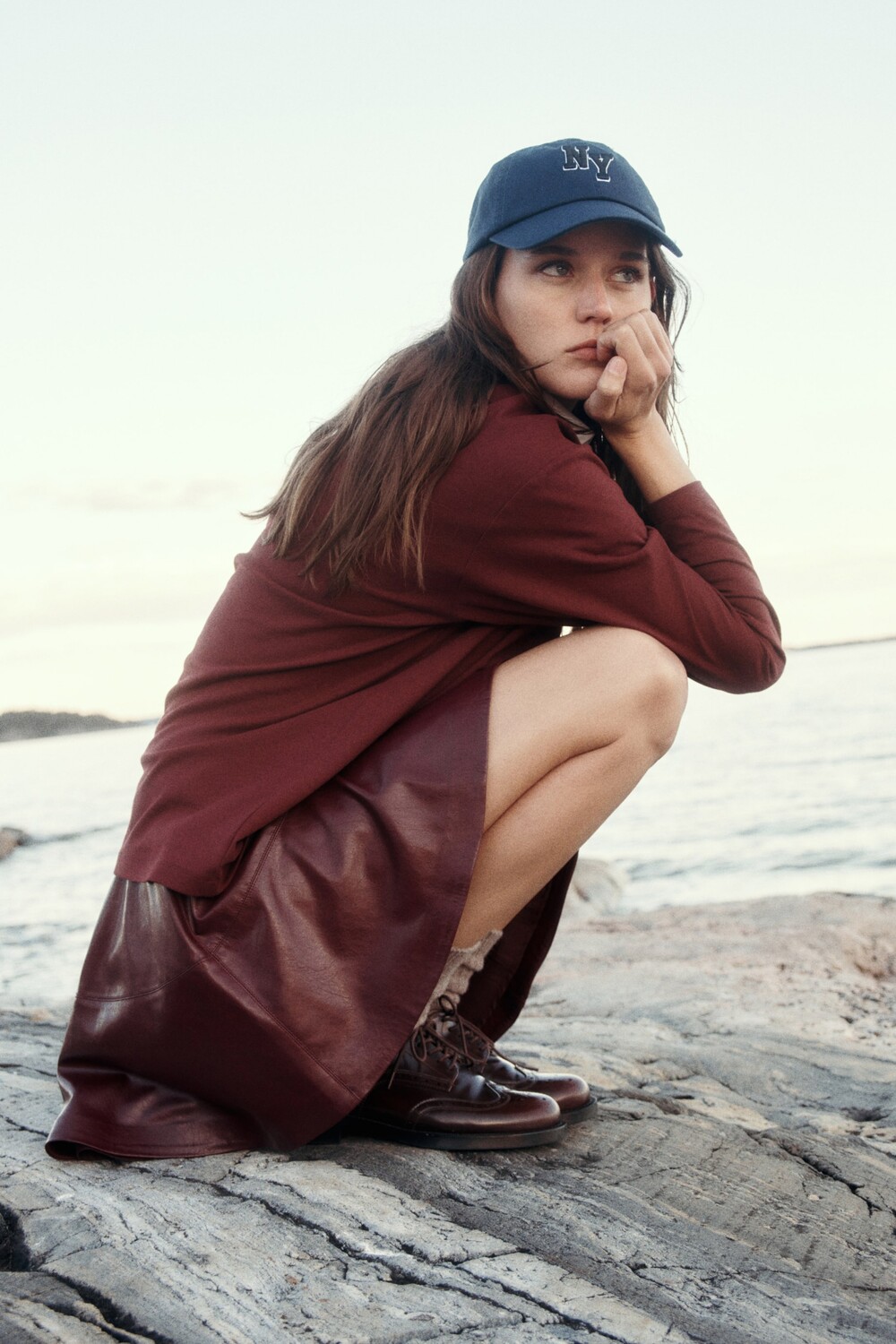 

Рубашка поло свободного кроя H&M, красный